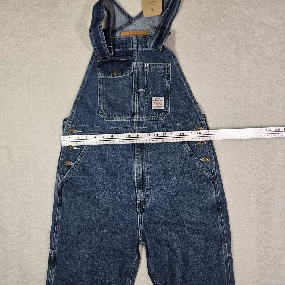 $120 Levis Workwear Loose Overalls Mens Size Small Denim Cotton Blue S